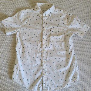 Brand New Goodfellow & Co Slim Fit Floral Pattern Short Sleeved Shirt with Pocke